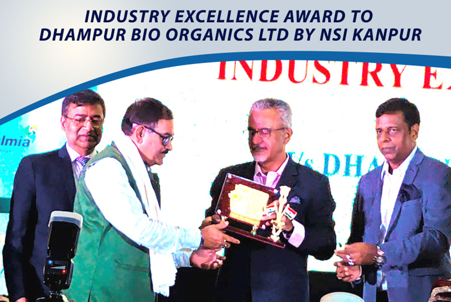 Industry Excellence Award by National Sugar Institute for DBO, 11<sup>th</sup> October 2023
