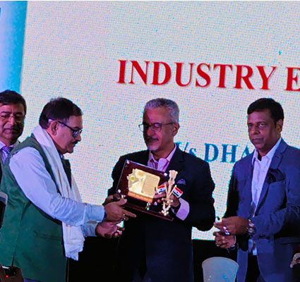 Industry Excellence Award by National Sugar Institute for DBO, 11th October 2023